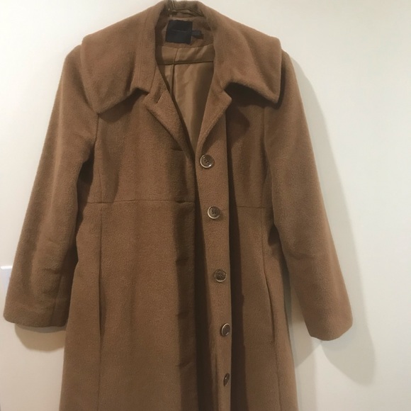 Alpaca wool long coat - Picture 2 of 2